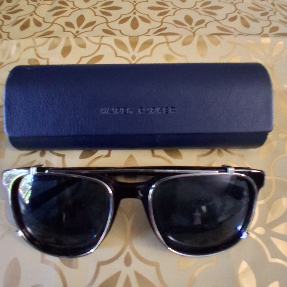 🔥Coach DARK TORTOISE Black Square Frame Sunglasses Blue Shades & FREE GIFT - Picture 6 of 13